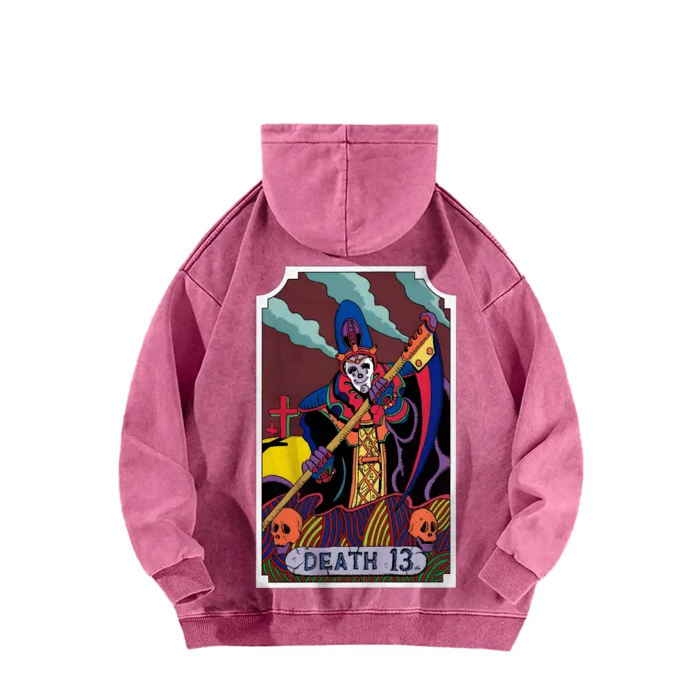 HIRO KIDILL Death Cardパーカー Tarot cards Death 13- “JOJO's Bizarre Adventure”Death 13 American