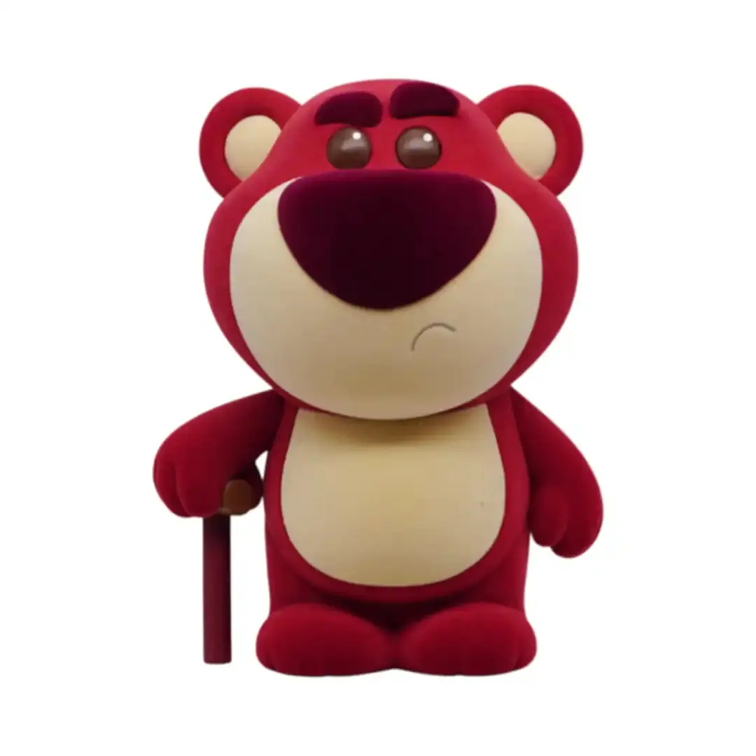 Monogram Toy Story Lotso Cartoon Character PVC Figural Piggy Bank - Coin Bank, Home Decor Ornament for Dresser, Ideal for Fans and Collectors