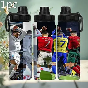 1pc 20oz CR7 stainless steel insulated cup  Double-layer insulation + leak-proof feature for keeping cold water warm. A multi-team classic celebration collage mug, CR7 fan water bottle. Ideal for outdoor travel or Christmas gifts
