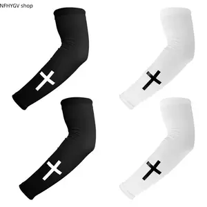 Arm Sleeves, Unisex 2-Pack Cross Pattern Compression Covers With Breathable Cooling Fabric And Uv Protection, Flexible Sports Gear For Basketball, Football And Boating Outings