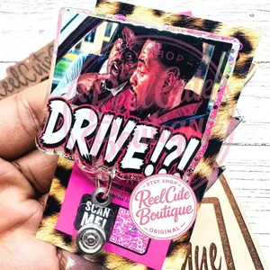 Drivers Ed DMV Nostalgia Glitter Badge Reel: Funny Nurse ID Holder