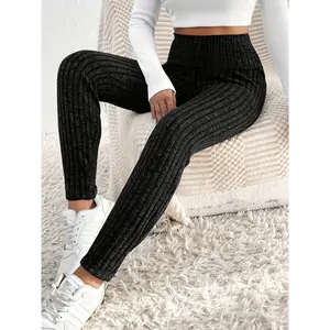 【shipping from US 】 Solid High Waist Skinny Leggings - Versatile, Slim, Stretchy - For Women - Perfect for Everyday Wear, Yoga, & Workouts - Great Gift for Fitness Enthusiasts