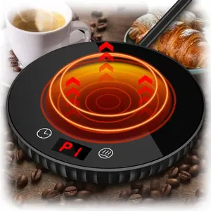 Coffee Warmer with 2 Temp Settings, Candle Warmer w/Auto Shut Off &1-12H Timer,