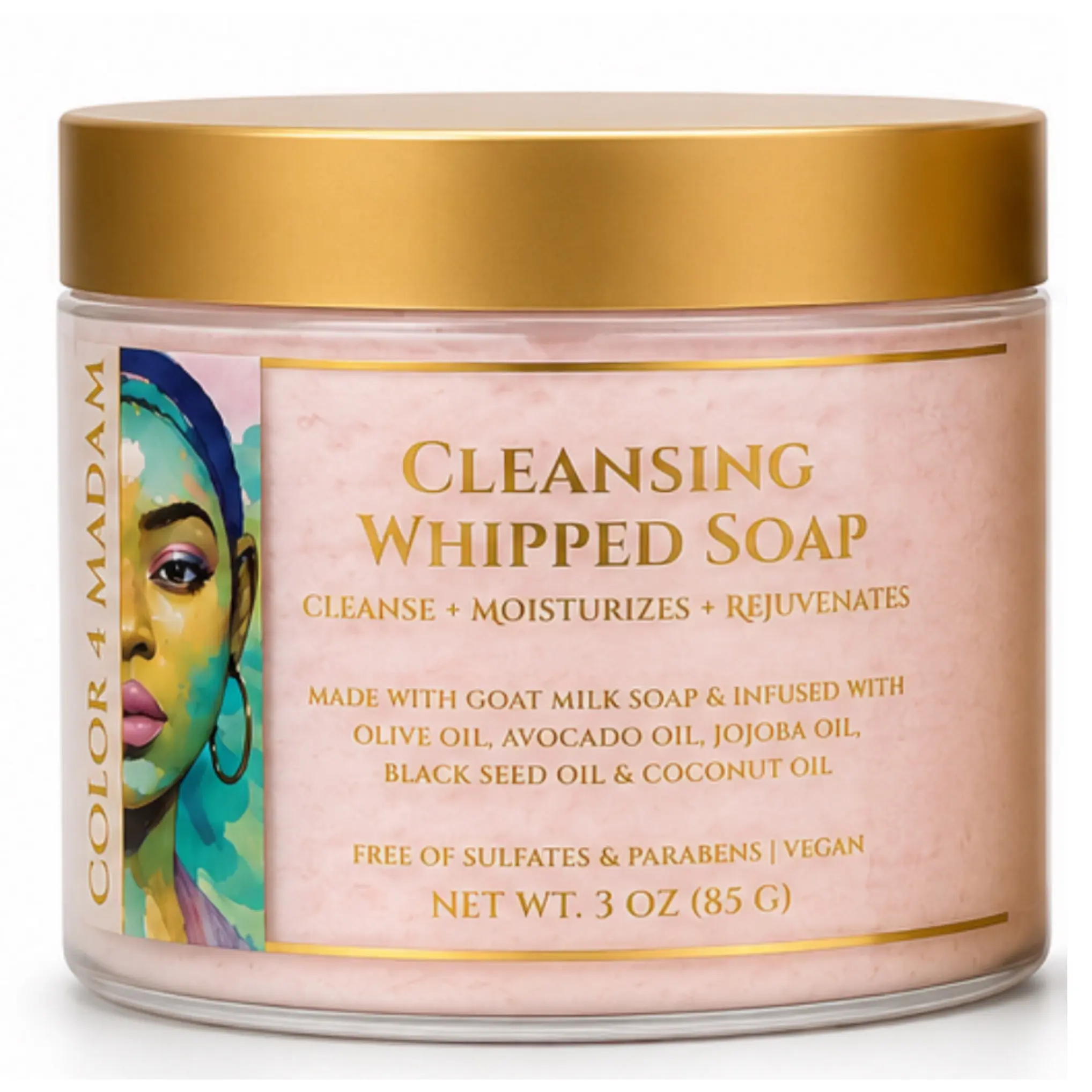 Luxury Whipped Soap Cleanser | Goat Milk, Shea Butter & Botanical Oils | Deeply Moisturizing & Hydrating Body Wash for Soft, Smooth Skin | Gentle Daily Cleanser