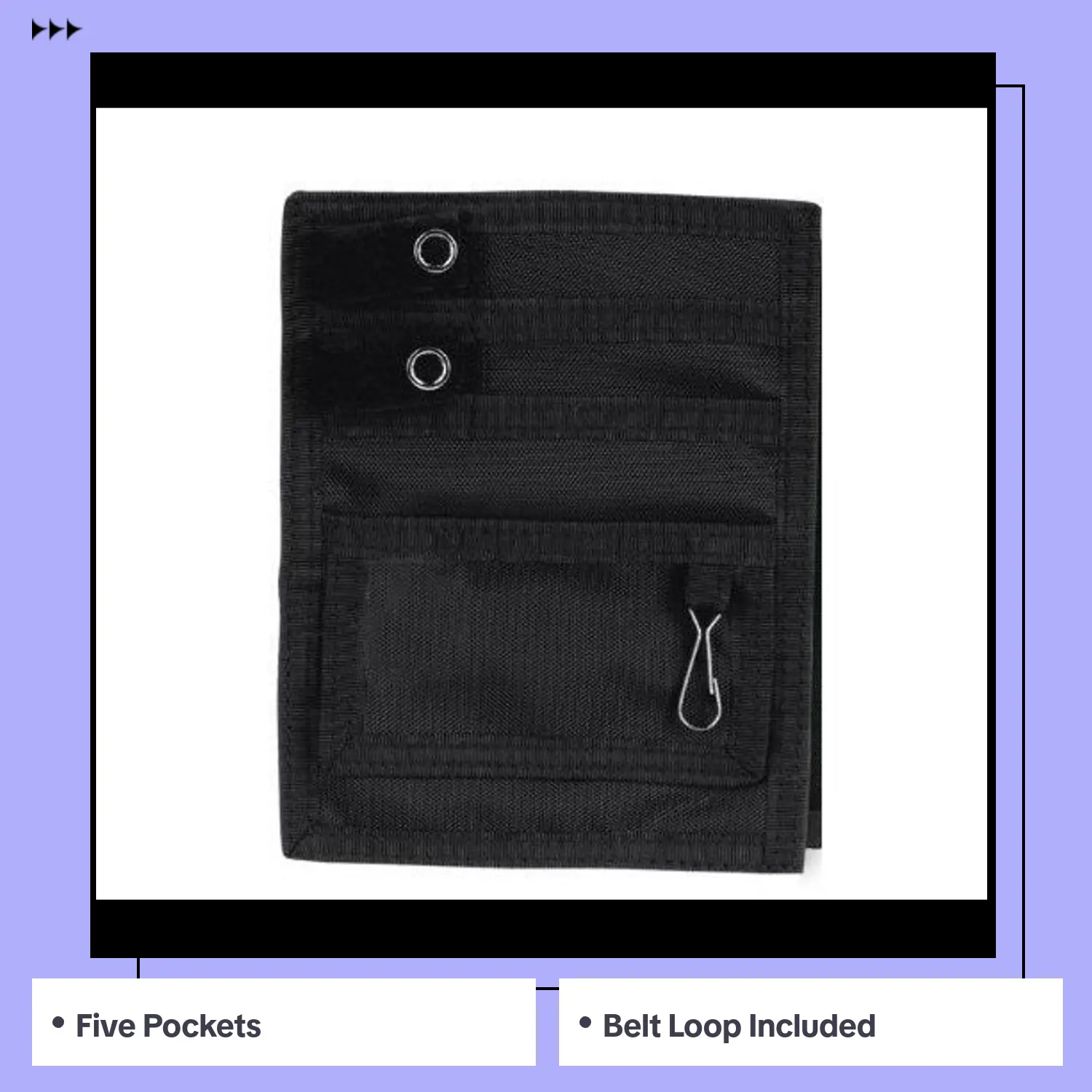 EMI Nurse Nylon Scrub 5 Pocket Organizer Pal With Belt Loop