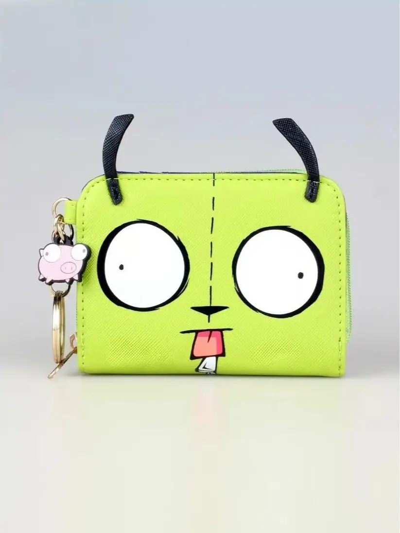 Cute Personalized Zipper Card Holder Wallet with ID Window, Practical Card Case for Daily Use, Credit Cards Holder, Card Slots