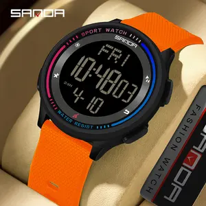 Stylish multifunctional digital watch – water-resistant design, luminous display, date function, easily removable strap, glow-in-the-dark dial. An ideal gift for friends and family square durable Trendy