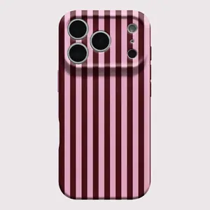 Vertical Stripes Case For Xiaomi 17 15 14 13 12 11 13T Pro Ultra Lite Ins Hard PC Shockproof Bumper Back Phone Cover Coque