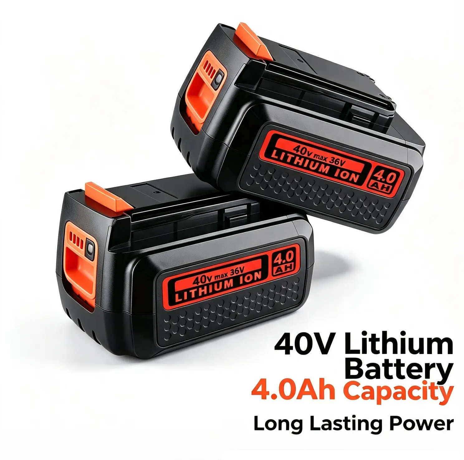 2-Pack 40V 4000mAh Lithium Ion Power Tool Batteries - Overload Safe, Overheating Protection, ROHS Certified Replacement for Black and Decker LBX2040, LBX36, LBXR36, LBXR2036, LST540, LST136W Cordless Power Tools
