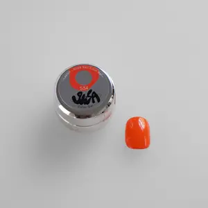 Neon Orange Potted Gel Nail Polish (S34) | One-Coat High Pigment Soft Gel | HEMA & TPO Free | SIiSA - Mellow Edit Exclusive