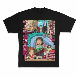 Spirited Away Anime T-Shirt, Studio Ghibli Graphic Tee, Classic Anime Fan Shirt
