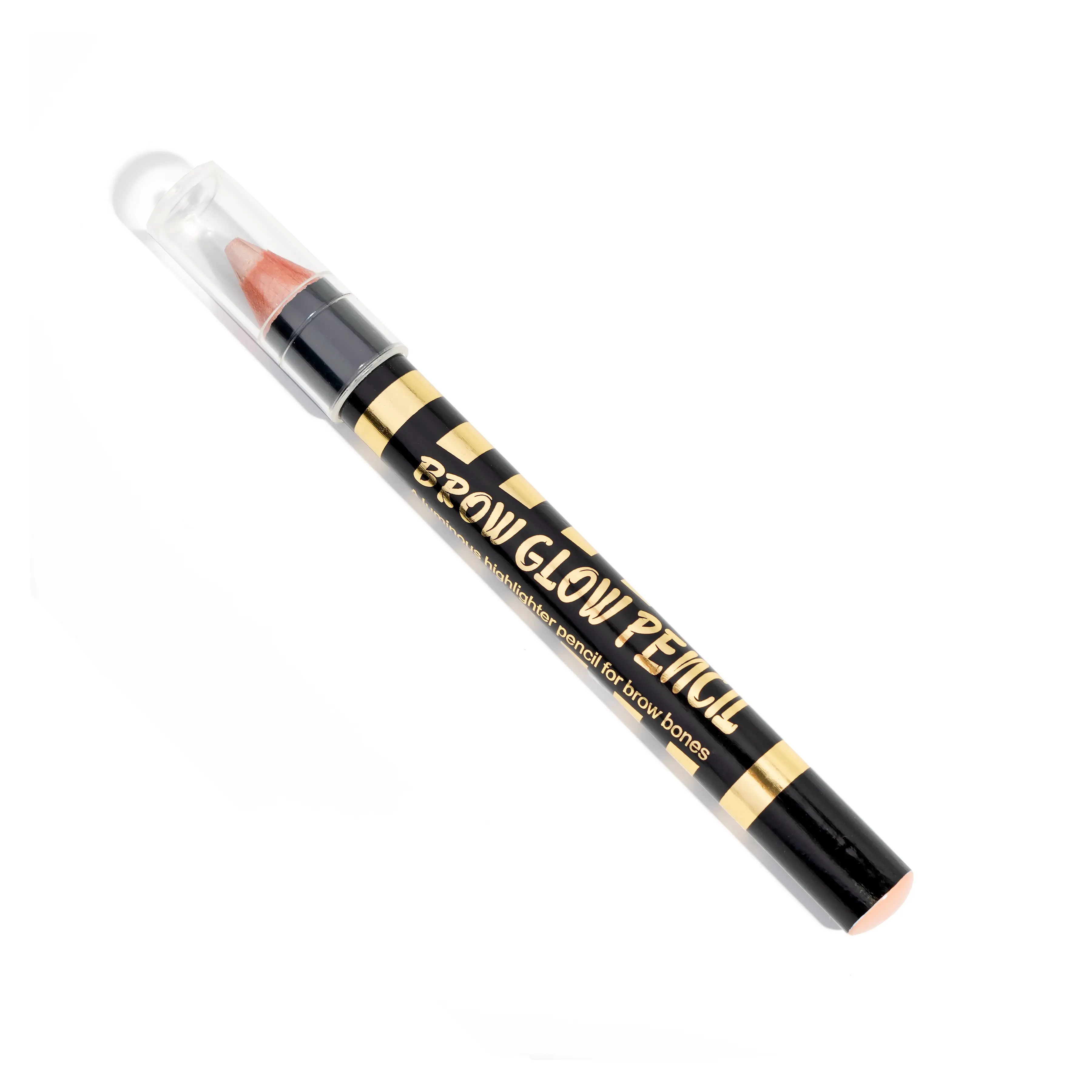 Fab Brows Brow Glow Highlighter Pencil - 3D Brow Highlighter with Clear Cap and Black Tube, Ideal for Makeup Use