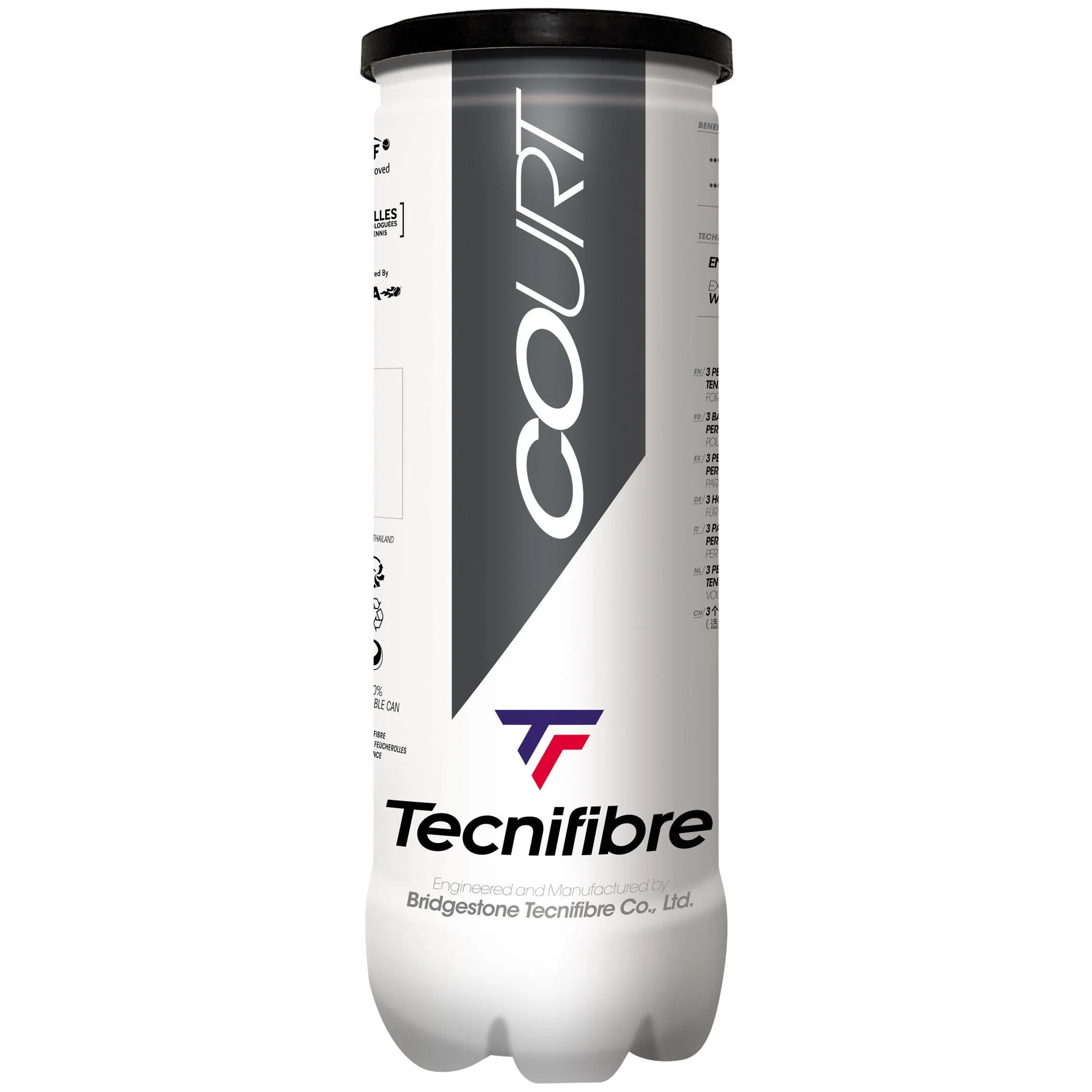 Tecnifibre Court Tennis Balls - Can (3 Balls)