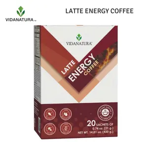 VIDANATURA Latte Energy Coffee with Arabica Coffee & Botanical Blend