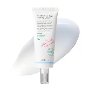 AXIS-Y Heartleaf My Type Calming Cream - Soothing, Redness Relief & Long Lasting Moisture Dewy Skin Daily Face Lotion - Vegan Korean Skin Care Moisturizer Face Cream - 2.02 fl. oz.