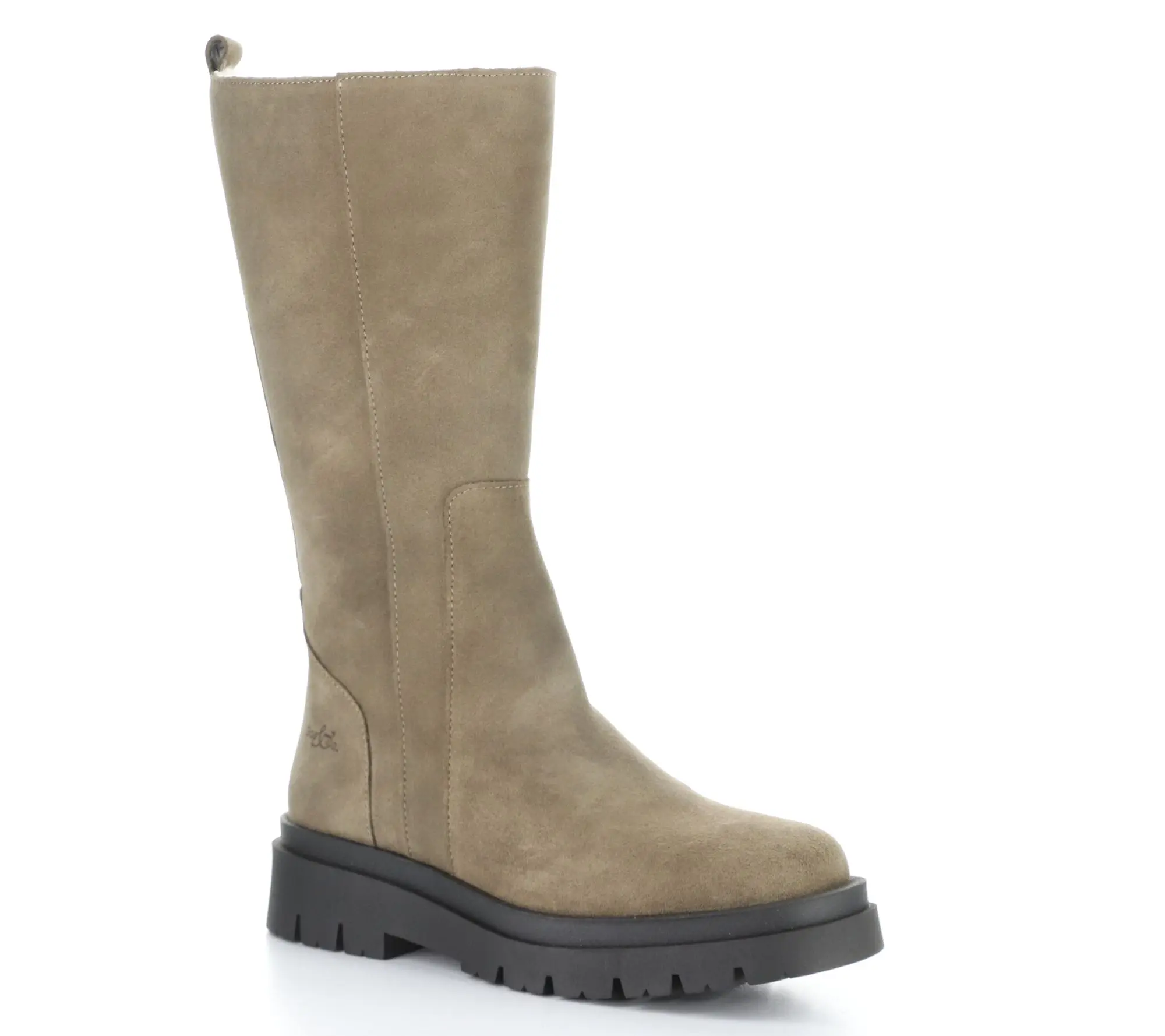 Bos. & Co. Wint er Suede/Murta Faux Fur Side Z ip  Boot  - Mar
