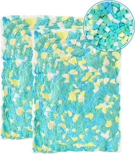 Shredded Memory  Filling 10lbs for Bean Bag Filler, Pillow Chair Cushion Arts Crafts Refill, Without Added Gel Particles,  Soft and  for Stuffing, Multi Color and Shape