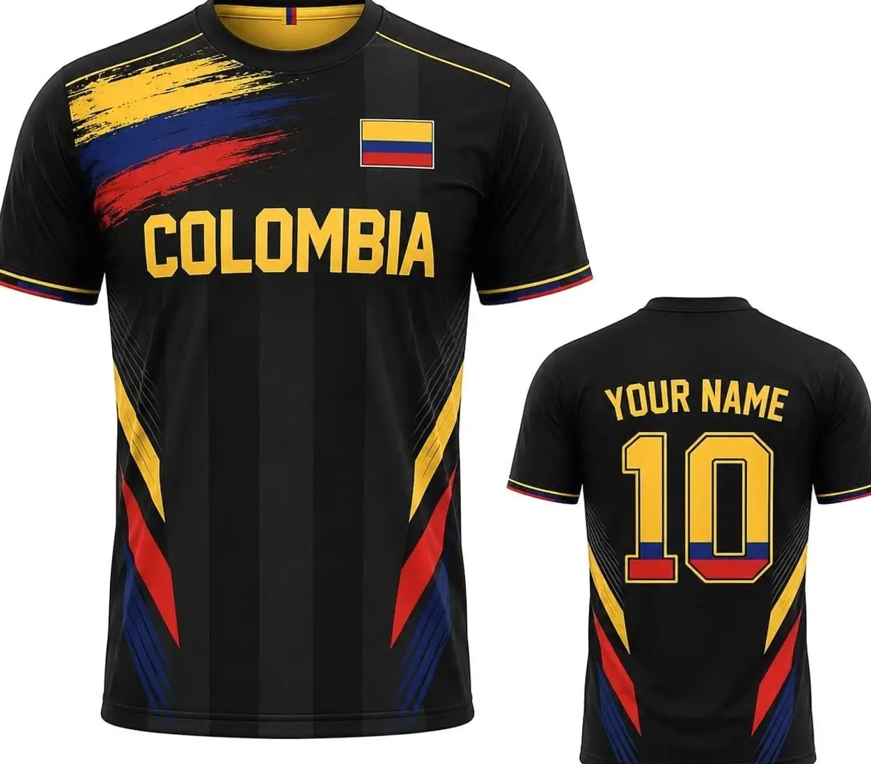 Colombia Soccer Jersey, Fan Apparel Football Shirt, Men's & Women's Breathable Stadium Sports Gear Z9A