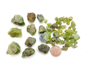 Raw Peridot (1 - 55 gram stones) - Rough Peridot Crystal - Peridot Stone - Healing Crystals & Stones - Olivine or Chrysolite - Peridot Chunk