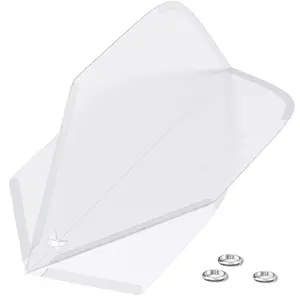 Viper Cool Flights Molded Dart Flights Standard Clear White Dart Set