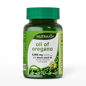 Nutrajoy Oil of Oregano Softgels, 150 Count | 2 in 1 Formulated with Black Seed Oil | 4X Strength Carvacrol & Thymoquinone | Plant Based, Non-GMO