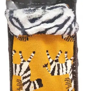 double sided soft minky zebra print blanket