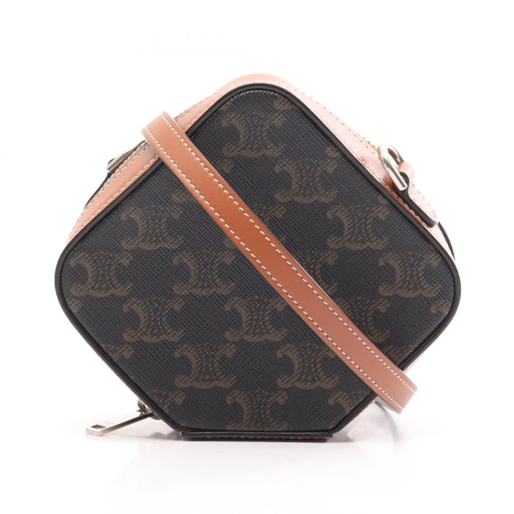 Pre-owned Celine Canvas Shoulder Bags Triomphe PVC Coated Leather Mini Shoulder Bag
