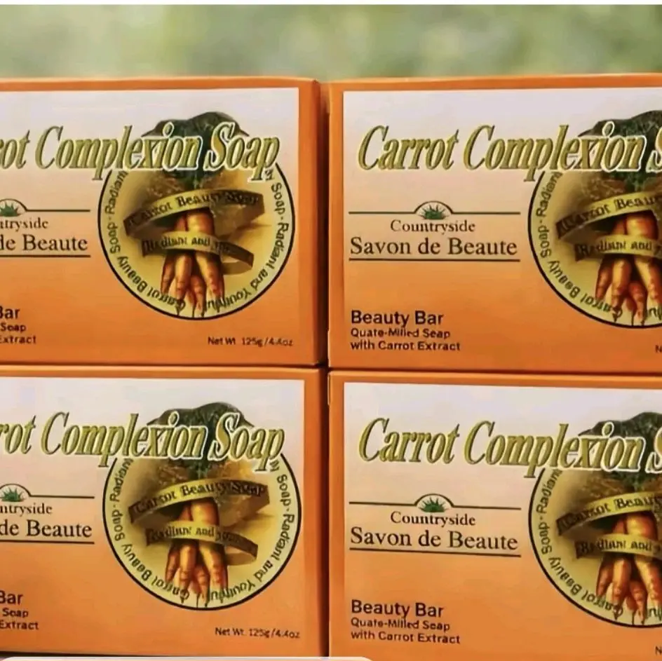 Carrot Complexion Soap Beauty Bar with Carrot Extract – Brightening & Smooth Skin