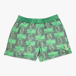 Baseball Lifestyle 101 Rich Drip Youth Shorts (Unisex) - Money Rain Edition | Lightweight & Breathable | Streetwear Summer Shorts for Casual & Outdoor Style | Perfect Gift for Him