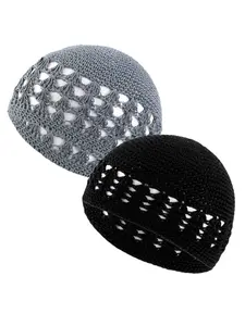 Solid Color Crochet Cap, Handmade Winter Keep Warm Hat, Lightweight Beanie, Fashion Accessories for Women & Men