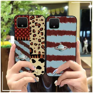 Back Cover oil painting Phone Case For Google Pixel 4XL Anti-dust Cartoon Fashion Design Soft case Durable Phone Pouch TPU Waterproof Dirt-resistant Shockproof Full wrap Cute