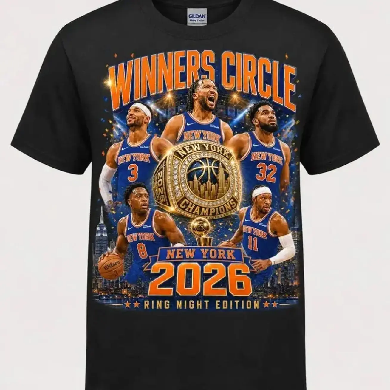 New York 2026 Shirt, Winners Circle Basketball Tee, Ring Night Vintage T-Shirt, NY Sports Fan Gift OJ2