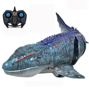 Remote Control Shark Toy, 2.4G Anti-interference Multidirectional Control Double Layer Waterproof Design Shark Submarine Toy, Birthday Gift