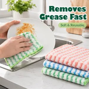 10 Counts Microfiber Cleaning Cloth per pack Single color per pack, colors sent randomly Each package contains only one color, no mixed colors