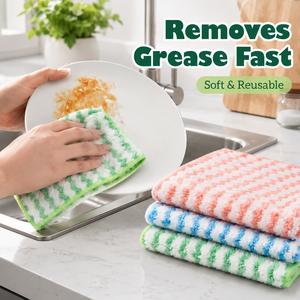 10 Counts Microfiber Cleaning Cloth per pack Single color per pack, colors sent randomly Each package contains only one color, no mixed colors