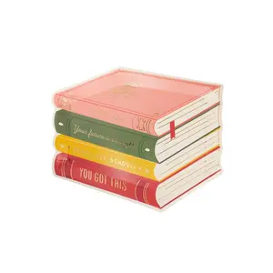 Stack of Books Paper Plates