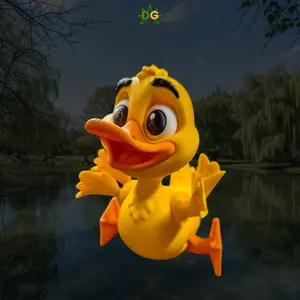 DG Articulated Flexi Duck Fidget Desk Pet 3D Printed