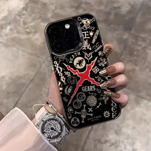 Cartoon Anime One Piece Phone Case, Anti-Drop Shockproof Non-Slip, Fashion Trendy, Suitable for iPhone 17 Pro Max/16/15/14/13/12/11 Series