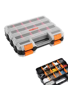 VEVOR Two-sided！Small Parts Organizer 34-Compartment Double-Sided PP Hardware Organizer Box，Summervibes