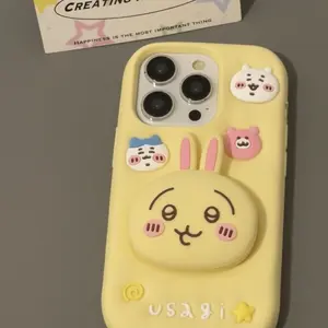 Silicone stretch C-Chiikawa Usagi phone case suitable for Apple iPhone 17 Pro Max, 16, 14
