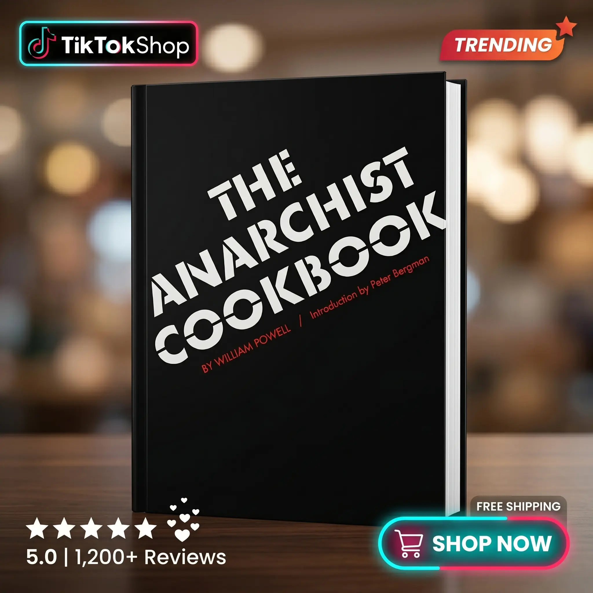 The Anarchist Cookbook 1971 Classic Edition by William Powell: Vintage Counterculture Paperback, Historical Political Era Literature, Classic 1970s Social Commentary Book & Collector Reading Edition