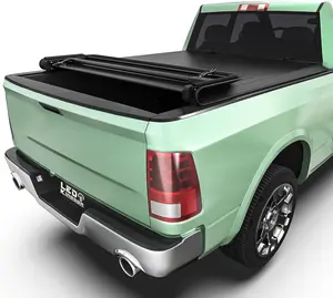 YITAMOTOR Soft Quad Fold Truck Bed Tonneau Cover Fits for Dodge Ram 1500 2009-2025 (Incl. Classic & New), 5.7ft Bed (67") Without Rambox