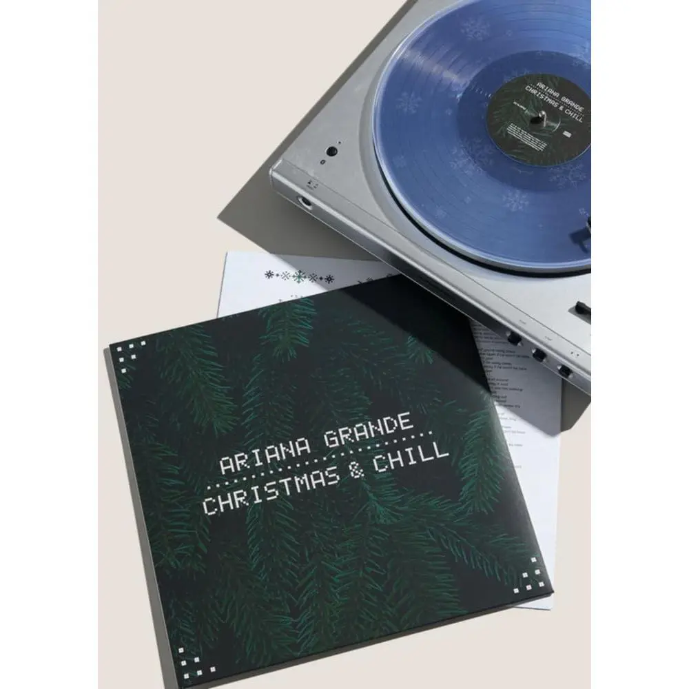 Ariana Grande - Christmas & Chill 10th Anniversary Clear W/ Snowflake Etching Record Vinyl