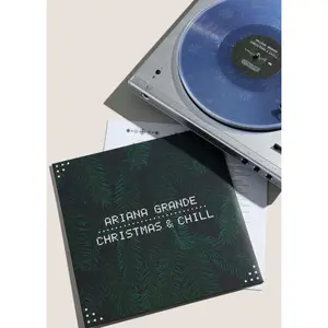 Ariana Grande - Christmas & Chill 10th Anniversary Clear W/ Snowflake Etching Record Vinyl