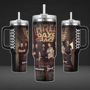 Three Days Grace Alienation Tour 2026 Tumbler 40oz 20oz Rock Band Custom Cup 40 oz Tumbler With Handle, Tumbler 20oz No Handle, Gifts For Fans