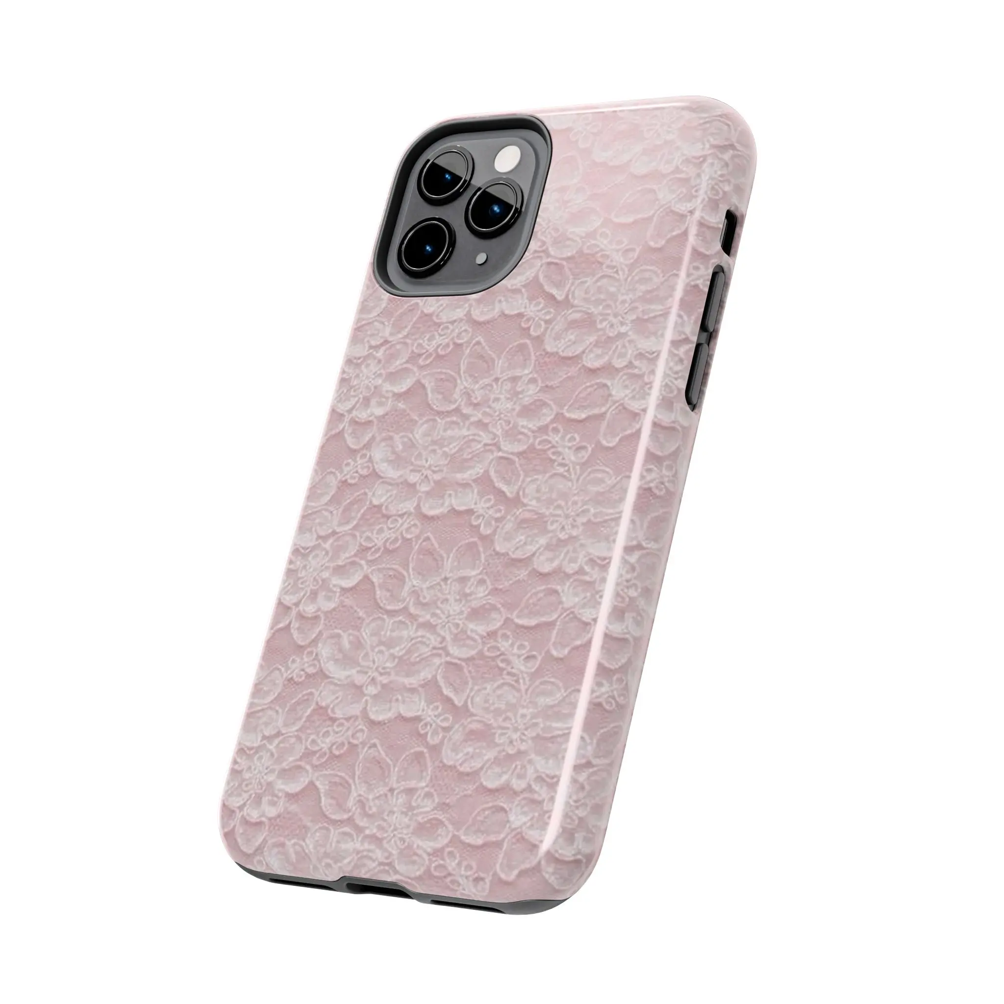 Pink Floral Lace Pattern Phone Case | Tough Phone Case Pink Floral Lace Pattern Phone Case | Tough Phone Case