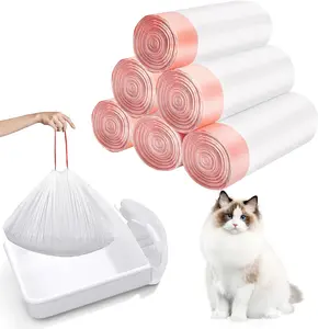 Cat Litter Box Liners 120 Count, Super Thick Cat Litter Bags Compatible with Cleanpethome Self-Cleaning Cat Litter Box, Cat Box Liners Heavy Duty for Self-Cleaning Litter Box/Home Trash Bags