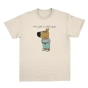 Funny Meme I'm Just A Chill Guy Unisex T-Shirt, Trendy Meme Shirt, Animal Lover Gift, Cute Animal Shirt, Sarcastic Shirt, Humor Shirt
