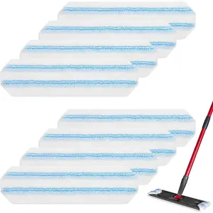 Mop Heads Replacement Compatible with O Cedar H2prO Flat Mop System, H2prO Flat Mop Replacement Pads, Flat Mop Refills, Flat Mop Replace  for Floor Cleaning, Machine Washable, 8 Pack