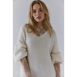 Cider Lace High Neck Lace Long Sleeve Top Cider Lace High Neck Lace Long Sleeve Top